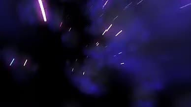 4K粒子光雨穿梭宇宙星云背景PR视频的预览图